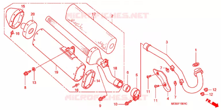 UITLAATDEMPER  Honda MOTO 450 CRF 2002  CRF450R2