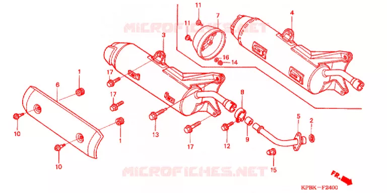 UITLAATDEMPER(2) Honda SCOOTER 250 FORZA 2003  NSS2503_J