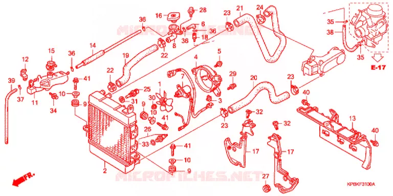 RADIATOR Honda SCOOTER 250 FORZA 2003  NSS250A3_J