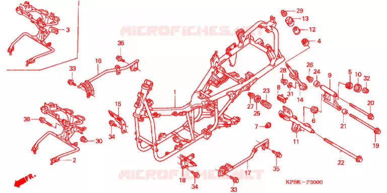 FRAME CHASSIS Honda SCOOTER 250 FORZA 2003  NSS250C3