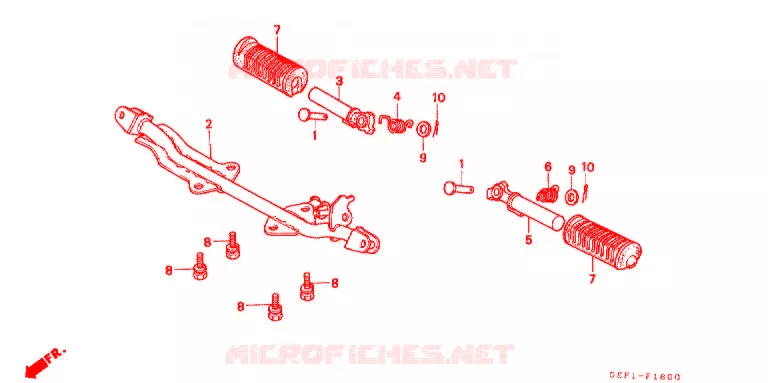 OPSTAP/KICKARM/ WISSEL PEDAAL Honda MOTO 50 MONKEY 2004  Z50J4_M