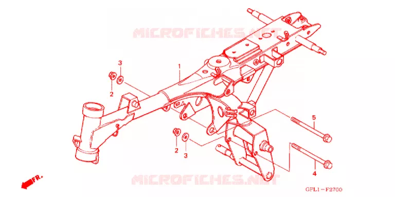 FRAME CHASSIS Honda MOTO 50 MONKEY 2004  Z50J4_M