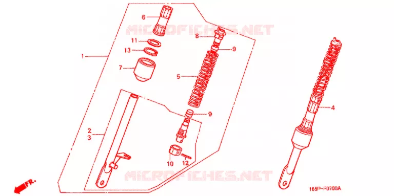 VOOR KUSSEN Honda MOTO 50 MONKEY 2004  Z50J4_M