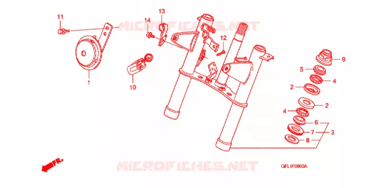 VOOR VORK Honda MOTO 50 MONKEY 2004  Z50J4_M