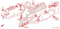UITLAATDEMPER(2) voor Honda FOURTRAX 500 FOREMAN RUBICON Hydrostatic 2005