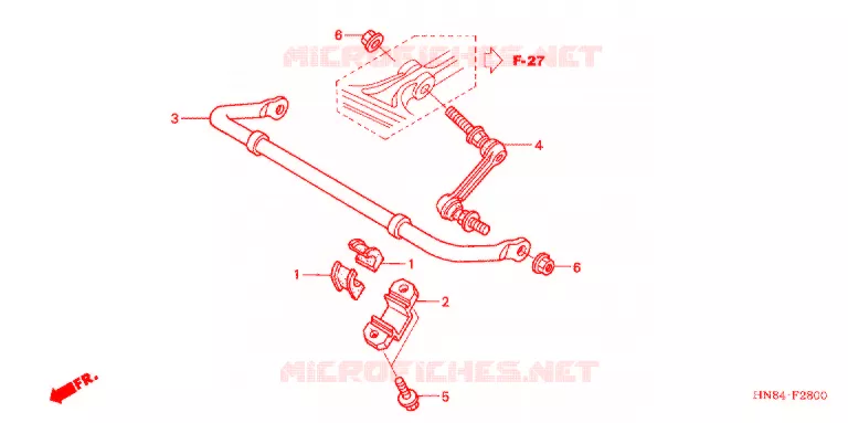STABILISATOR Honda ATV 650 FOURTRAX 2005  TRX650FGA5