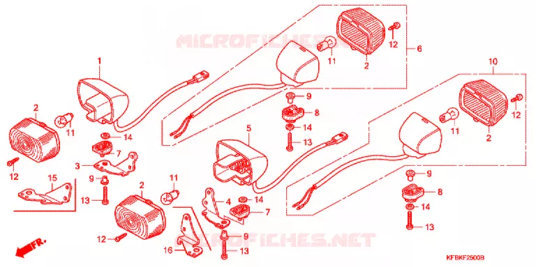 KNIPPERLICHT(2) Honda MOTO 230 XR 2006  XR2305