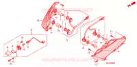 ACHTER COMBINATIE LICHT (FES1253 5) (FES1503 5) voor Honda PANTHEON 125 FES 2003