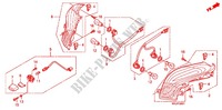 ACHTER COMBINATIE LICHT (FES1257/A7) (FES1507/A7) voor Honda S WING 125 FES 2008