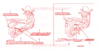 MERK voor Honda S WING 150 FES ABS 2007