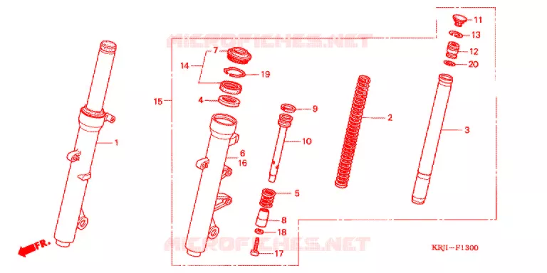 VOOR VORK Honda SCOOTER 150 S-WING 2007  FES150A7