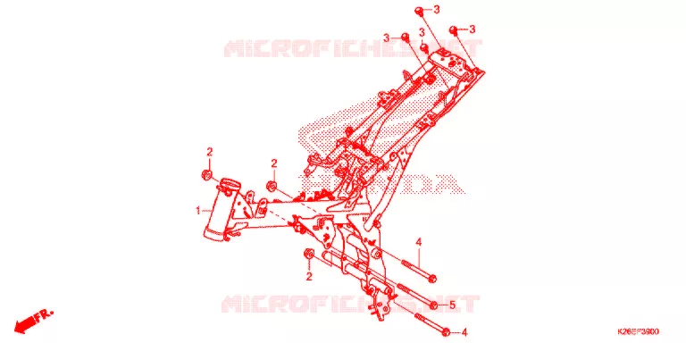 FRAME CHASSIS Honda MOTO 125 MSX 2016  MSX125G