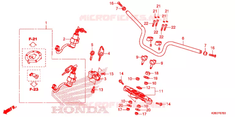 HENDEL PIJP Honda MOTO 125 MSX 2016  MSX125G