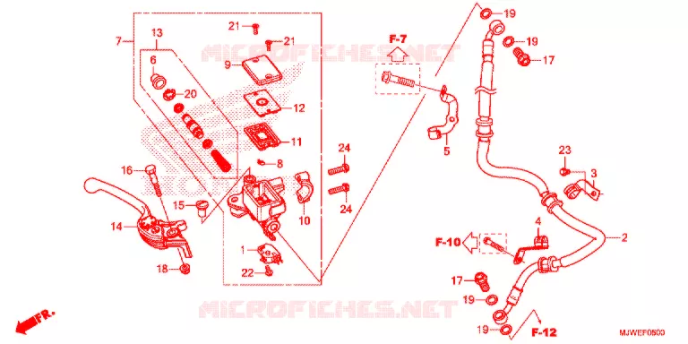 REMPOMP VOOR (CBR500R) Honda MOTO 500 CBR 2016  CBR500RG
