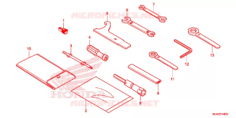 GEREEDSCHAP/ACCUVAK Honda MOTO 500 CBR 2016  CBR500RG