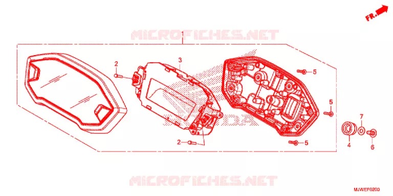 COMBINATIEMETER Honda MOTO 500 CBR 2016  CBR500RAG