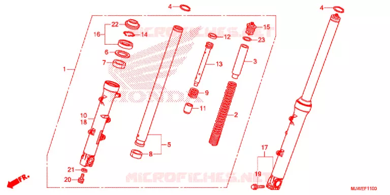 VOOR VORK Honda MOTO 500 CBR 2016  CBR500RAG