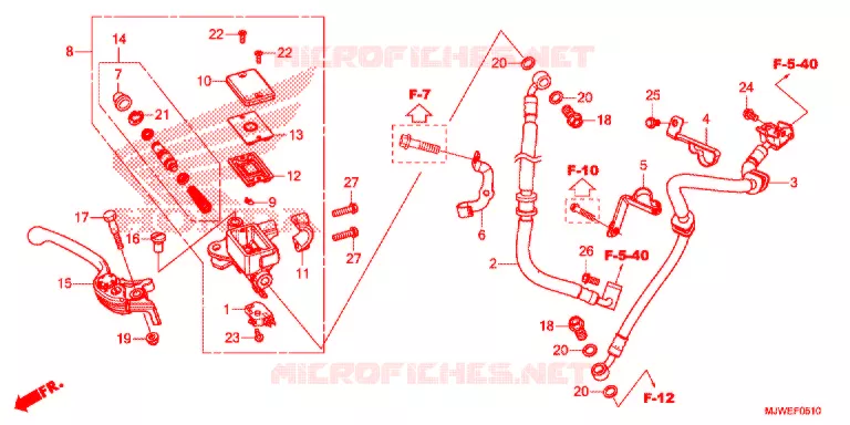 REMPOMP VOOR (CBR500RA) Honda MOTO 500 CBR 2016  CBR500RAG