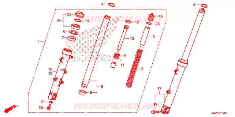 VOOR VORK Honda MOTO 500 CBR 2016  CBR500RAG