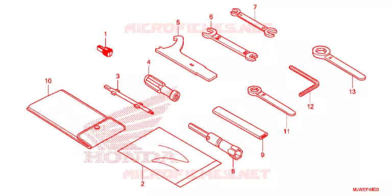GEREEDSCHAP/ACCUVAK Honda MOTO 500 CBR 2016  CBR500RAG