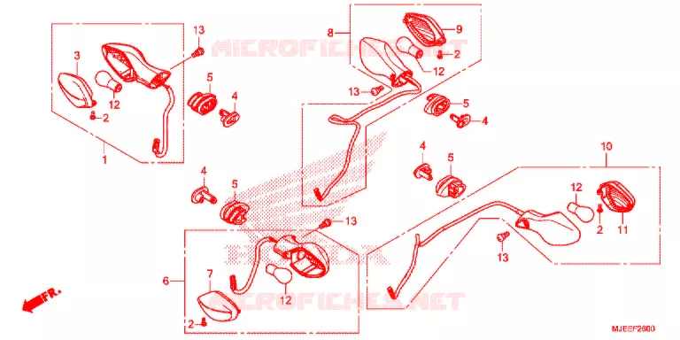KNIPPERLICHT(2) Honda MOTO 650 CB 2016  CB650FAG