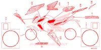 EMBLEEM/STREEP (2) voor Honda CB 650 F ABS 2016
