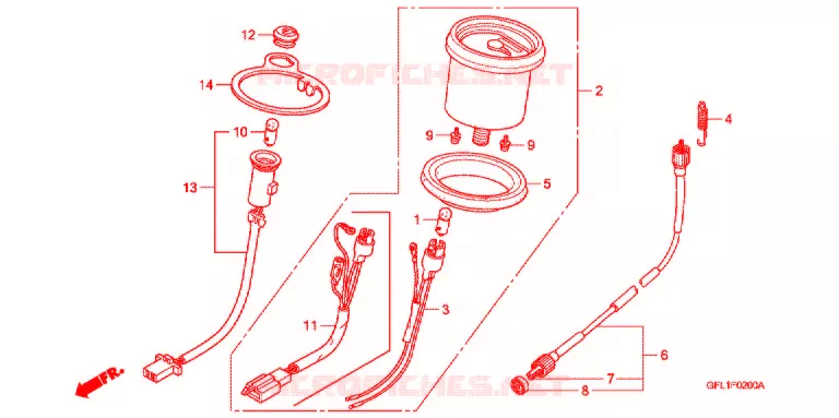 COMBINATIEMETER Honda MOTO 50 MONKEY 2006  Z50J6_M
