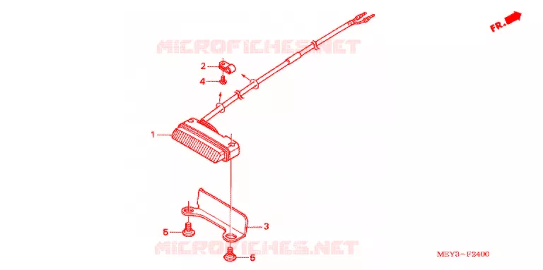 ACHTERLICHT(2) Honda MOTO 450 CRF 2005  CRF450X5