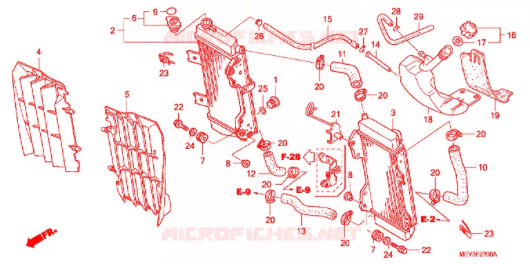 RADIATOR Honda MOTO 450 CRF 2006  CRF450X6