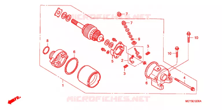 STARTEN MOTOR Honda MOTO 450 CRF 2007  CRF450X7