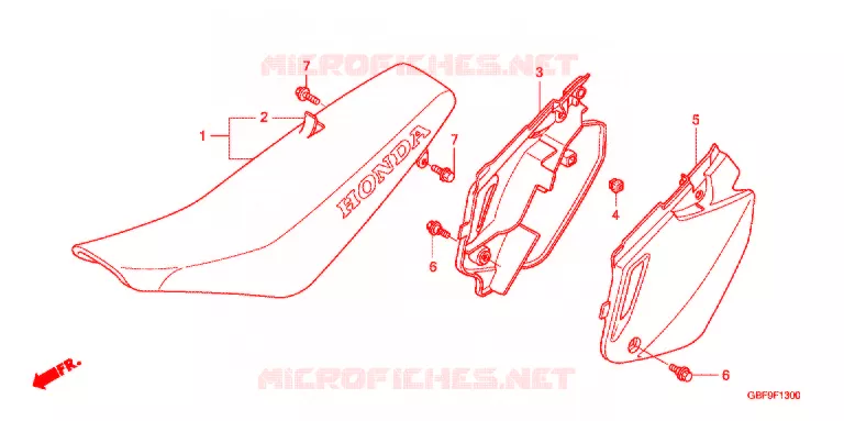 ENKELE ZITTING(2) Honda MOTO 85 CR 2007  CR85R7