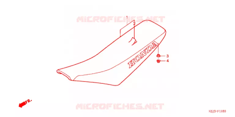 ENKELE ZITTING(2) Honda MOTO 100 CRF 2007  CRF100F7
