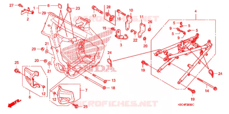 FRAME CHASSIS Honda MOTO 250 CRF 2007  CRF250X7