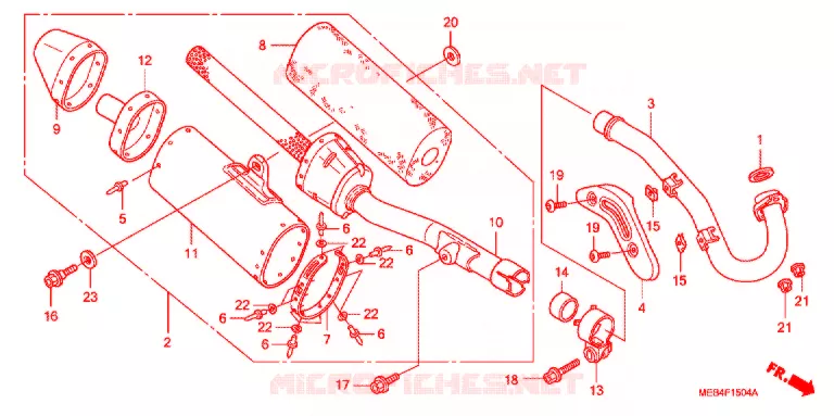 UITLAATDEMPER (CRF450R'07,'08) Honda MOTO 450 CRF 2007  CRF450R7