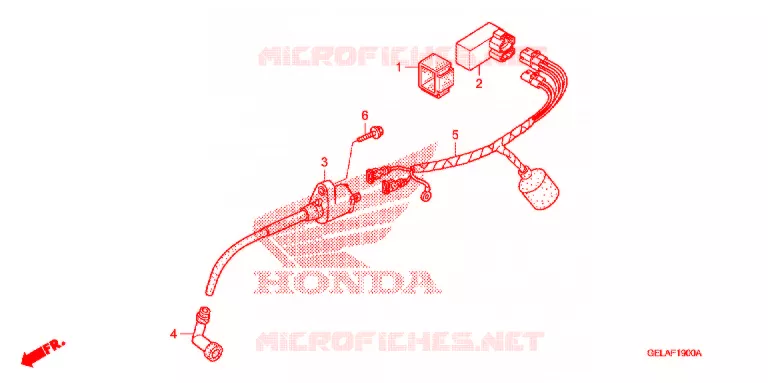 BEDRADINGSBUNDEL/ACCU Honda MOTO 50 CRF 2007  CRF50F7