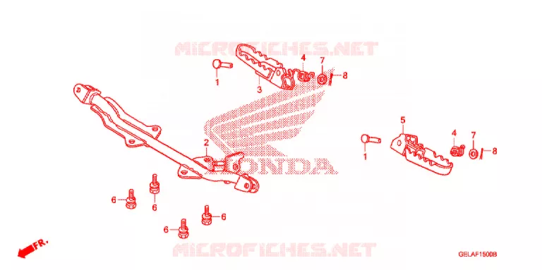 OPSTAP/KICKARM/ WISSEL PEDAAL Honda MOTO 50 CRF 2007  CRF50F7