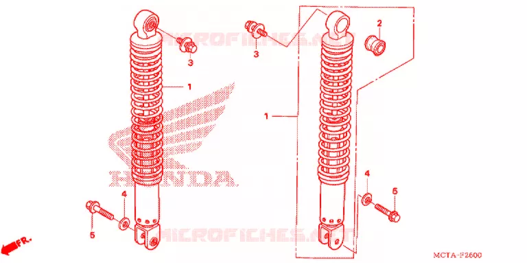 ACHTER KUSSEN(2) Honda MOTO 70 CRF 2007  CRF70F7