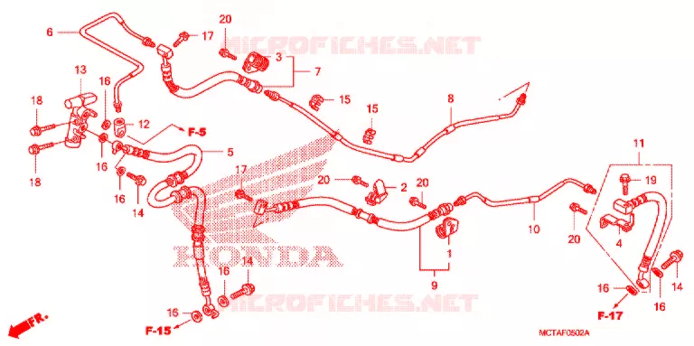 ACHTER REM SLANG (FSC600D) Honda SCOOTER 600 SILVERWING 2007  FSC600D7