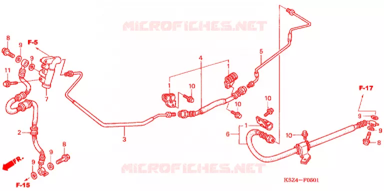ACHTERREM PIJP Honda SCOOTER 250 REFLEX 2007  NSS250S7