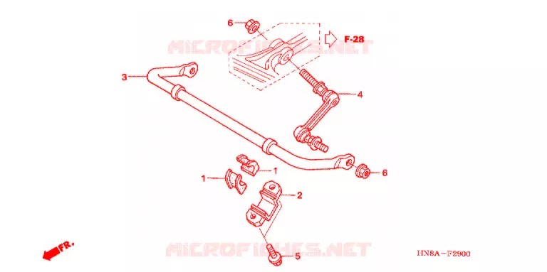 STABILISATOR Honda ATV 680 FOURTRAX 2007  TRX680FA7