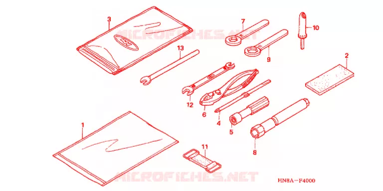 GEREEDSCHAP/ACCUVAK Honda ATV 680 FOURTRAX 2007  TRX680FGA7