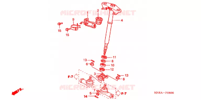 STURING AS Honda ATV 680 FOURTRAX 2007  TRX680FGA7