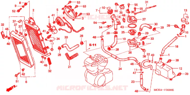 RADIATOR Honda MOTO 1100 SHADOW 2007  VT1100C27