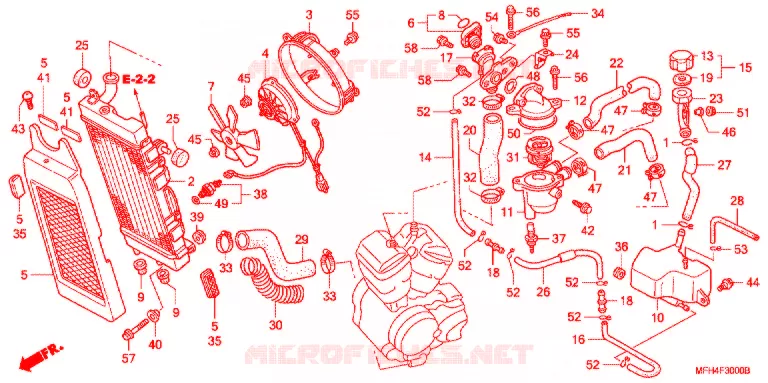 RADIATOR Honda MOTO 600 SHADOW 2007  VT600C7
