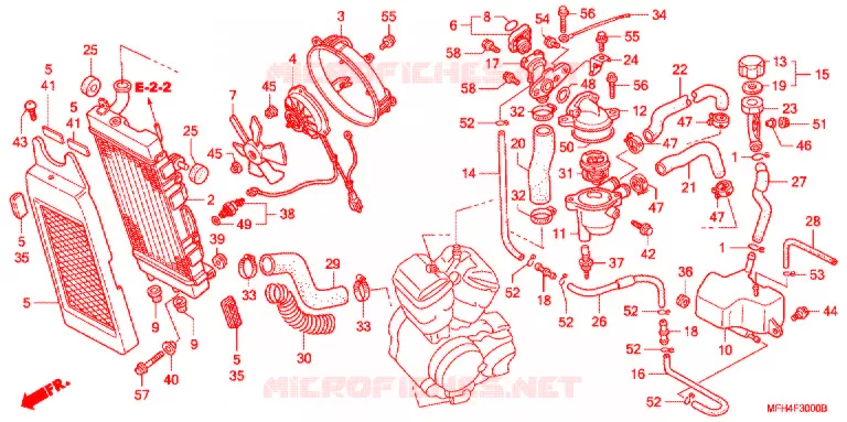 RADIATOR Honda MOTO 600 SHADOW 2007  VT600C7