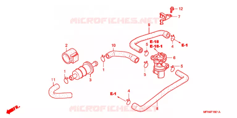 LUCHTINJEKTIE REGELAAR KLEP Honda MOTO 600 SHADOW 2007  VT600CD7
