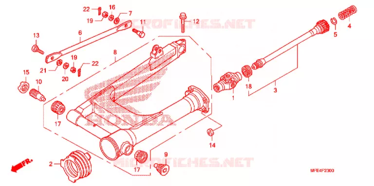 ZWAAI-ARM/KETTINGKAST Honda MOTO 750 SHADOW 2007  VT750C2F7
