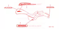 EMBLEEM/MERK  voor Honda VTX 1300 C 2007