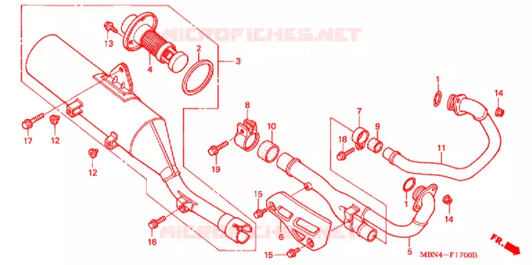 UITLAATDEMPER(2) Honda MOTO 650 XR 2007  XR650R7