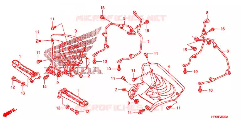 OPSTAP/KICKARM/ WISSEL PEDAAL Honda ATV 700 FOURTRAX 2008  TRX700XX9